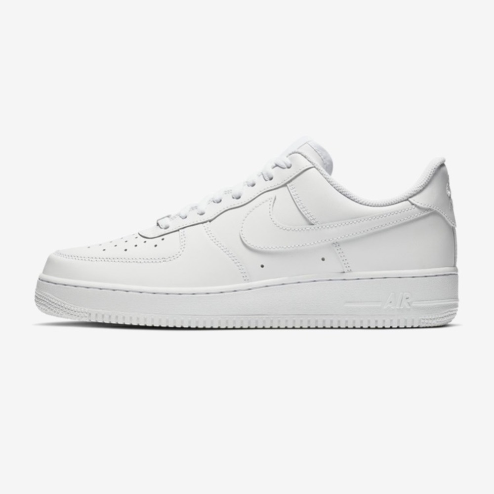 White Nike Air Force 1's